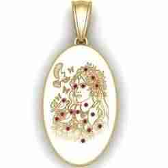 Goddess Pendant 3D printable  Model