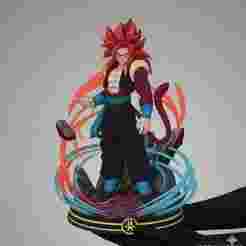Gogeta Super Saiyan 4 - Dragon Ball - 3D Print Model