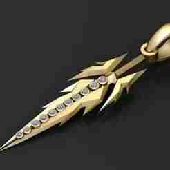 Gold Dagger Jewelry  3d printable model