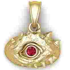 GOLD EYE PENDANT