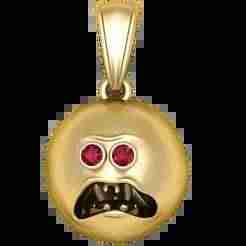 Gold Face Pendant