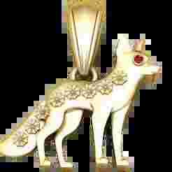 Gold Fox Pendant