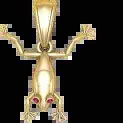 gold frog pendant