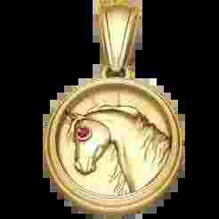 Gold Horse Pendant