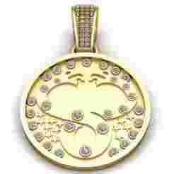 Gold Lattice Pendant