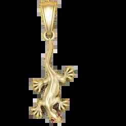 gold lizard pendant