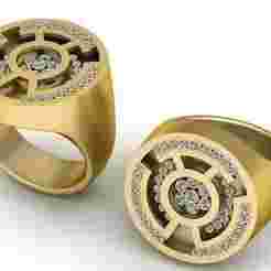 Gold Signet Ring 3D Printable Model