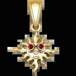 Gold Sun Pendant