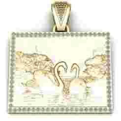 Gold Swan PendantA