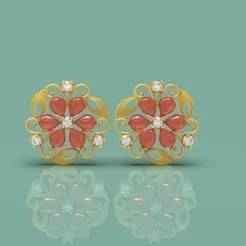 Gold Tops Earring - 0019