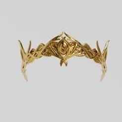 Golden Elven Tiara/Crown 3D Model STL