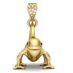 Golden Frog Pendant