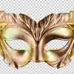 Golden Leaf Masquerade Mask