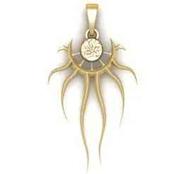 Golden Moon Pendant