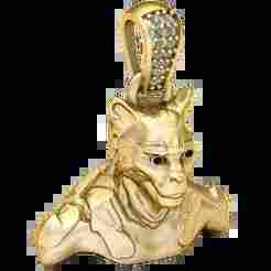 Golden Panther Warrior Pendant – 3D Printable Model
