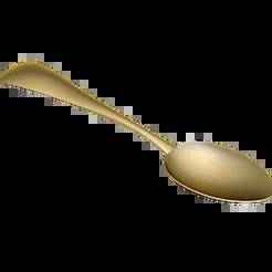 Golden Spoon Pendant 3d printable model