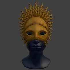 Golden Sun God Mask
