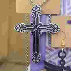 Gothic Cross Pendant – 3D Printable