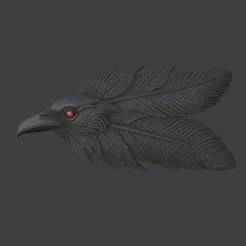 Gothic Crow Brooch