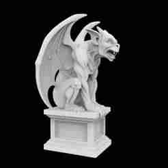 Gothic Gargoyle Statue 3D Printable Model