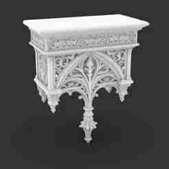 Gothic Style Wall Shelf