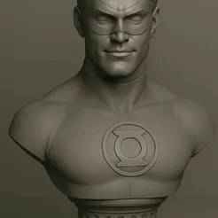 Green Lantern Bust – Superhero 3D Model