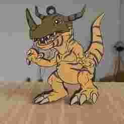 Greymon- Key ring 2D