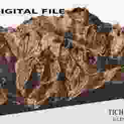 Grossglockner – Topographic Relief – 3D STL Model