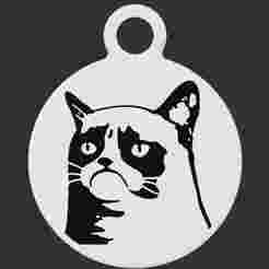 Grumpy Cat Meme - Keyring