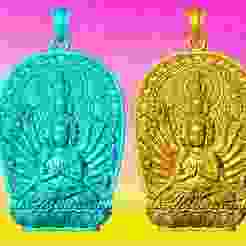 Guan Yin thousand eyes hands - Avalokistesvara Buddha pendant - 3D print model