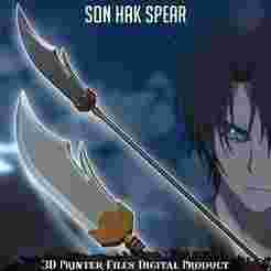 Hak Son Akatsuki No Yona Cosplay Spear