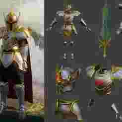 Hallowed Armor - Palworld | Cosplay Armor - EVA Foam Template (PDO + PDF)