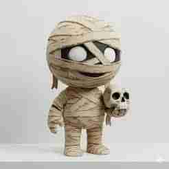 ⚰️ Halloween Coffin Mummy Funko Pop! - Spooky Ancient Spirit! (3D Print Ready!) 🎃