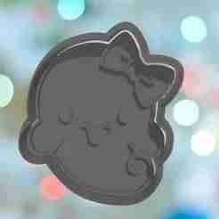 Halloween Girly Ghost Cookie Cutter