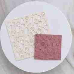 Halloween Polymer Clay Stencil