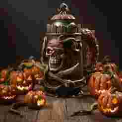 Halloween pumpkin jug