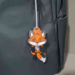 Hanging cute fox keychain