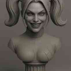 Harley Quinn Bust – Supervillain 3D Model