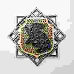 Harry Potter Hufflepuff Dimensional Grid Mosaic