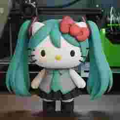 Hatsune Kitty - Hello Kitty x Hatsune Miku