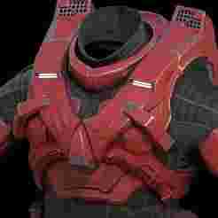 Hayabusa chest attachment 3d print file