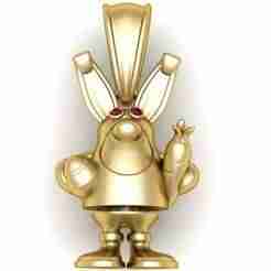 Healthy Rabbit Pendant – 3D Printable Model