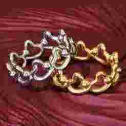 Heart and Dot Ring- 3D Printable STL and OBJ -FDM or Resin Print 3D print model