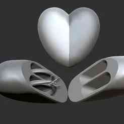 Heart shaped ring box