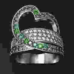 Heart-Shaped Ring STL | 3D Model for Printing Jewelry