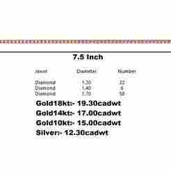 Heart Shaped Round Diamond Tennis Bracelet