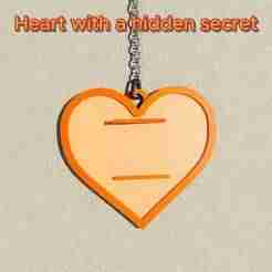 Heart with a hidden message – The letter "Z" revealed by light