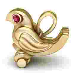 HEIWADO Co Ruby Brooch