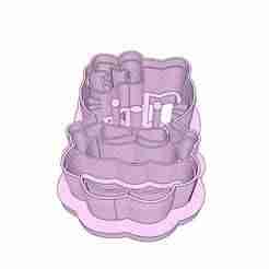 Hello Kitten Tree Clay Cutter - 32mm