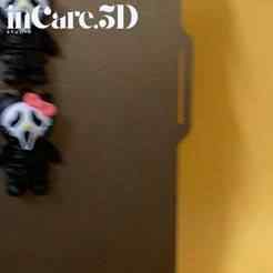 Hello Kitty Halloween Ghostface Articulated| Cute Horror 3D Print (keychain version included)